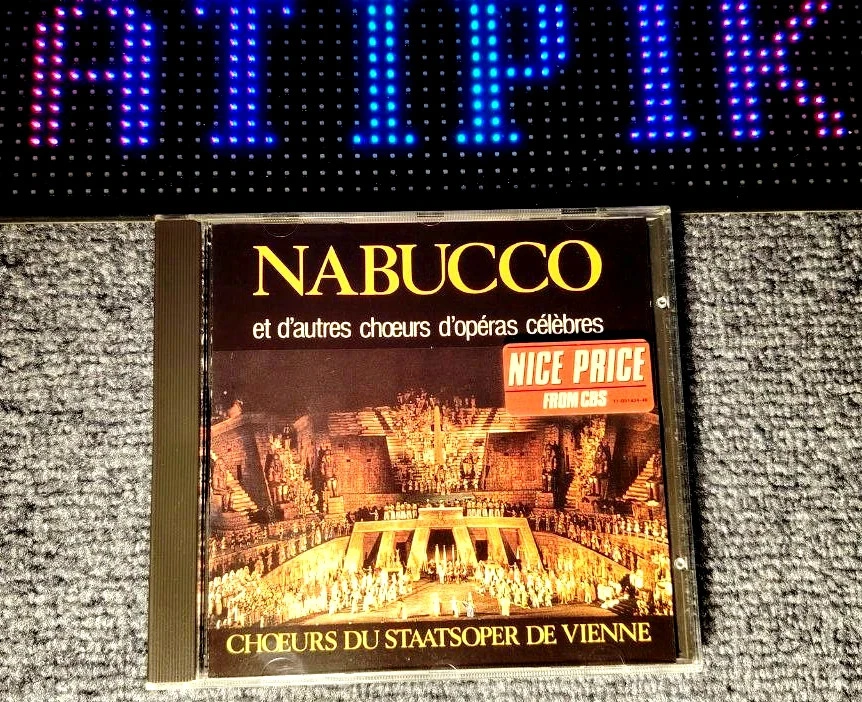 Nabucco Et Chœurs D'Opéras Célèbres Cd Vintage Staatsoper Vienne Rare 🎼